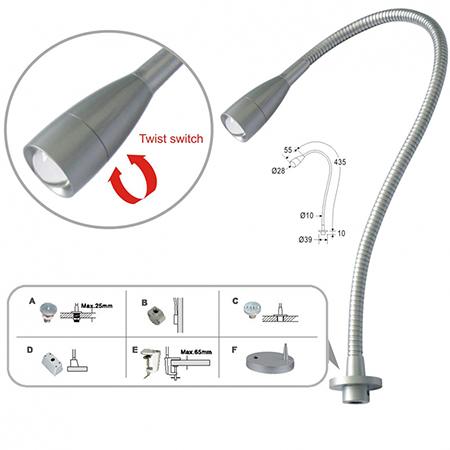 Светодиодный светильник на гибкой ножке C-E101 