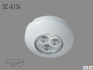 Встраиваемый даунлайт внутреннего освещения для подсветки шкафов SC-A134